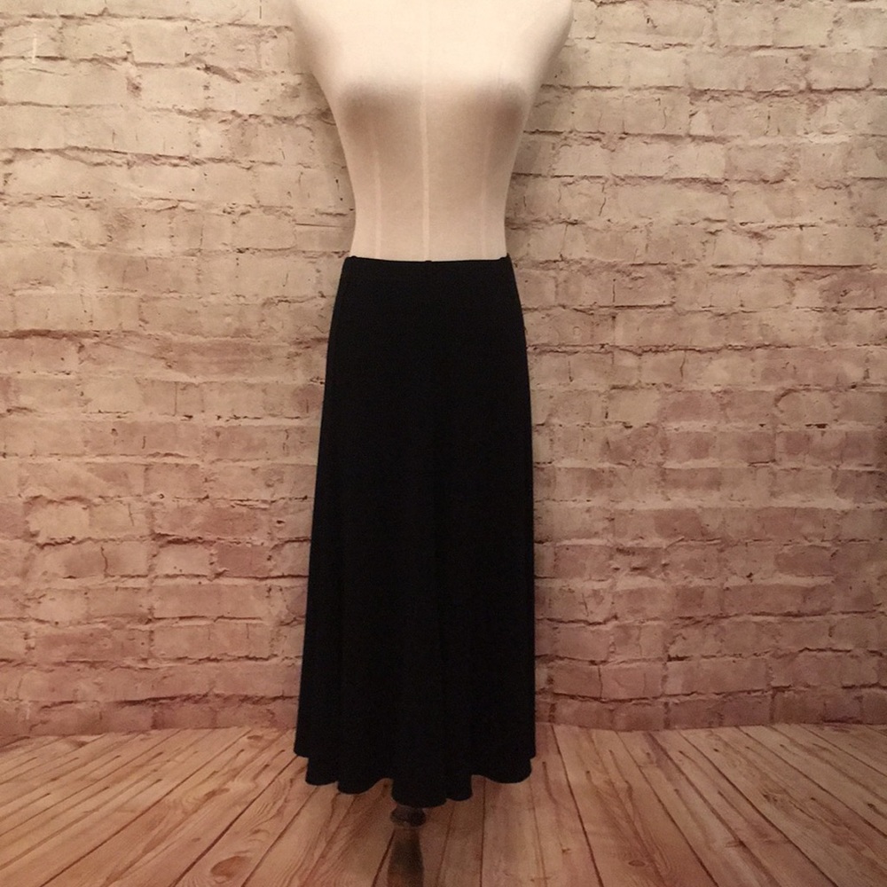 Chico's Travelers Jordana paneled Skirt 3 Black